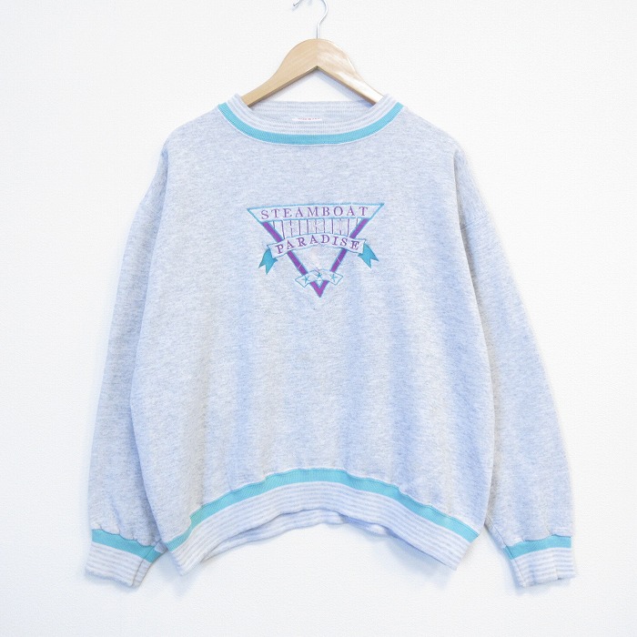90s 長袖スウェット パラダイス グレー XL | 古着