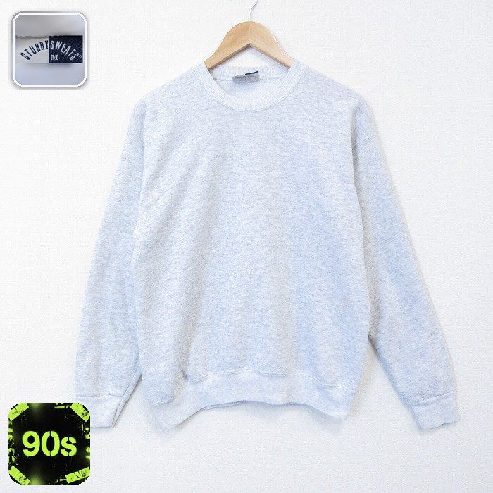 90s 長袖スウェット グレー M | 古着