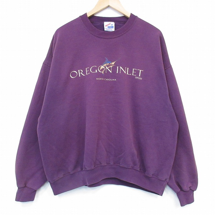ジャージーズ 90s 長袖スウェット オレゴン パープル XL | 古着