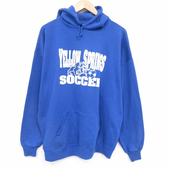 ジャージーズ 90s 長袖パーカー サッカー ブルー XL | 古着
