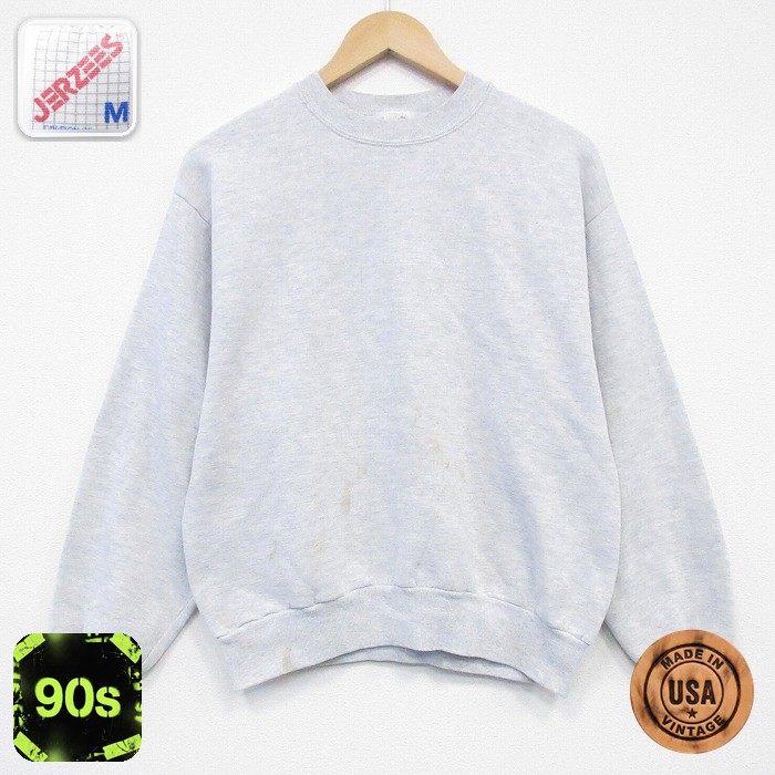 【50%OFF】ジャージーズ 90s 長袖スウェット 霜降り グレー M | 古着