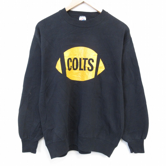 ジャージーズ 90s 長袖スウェット COLTS ブラック L | 古着
