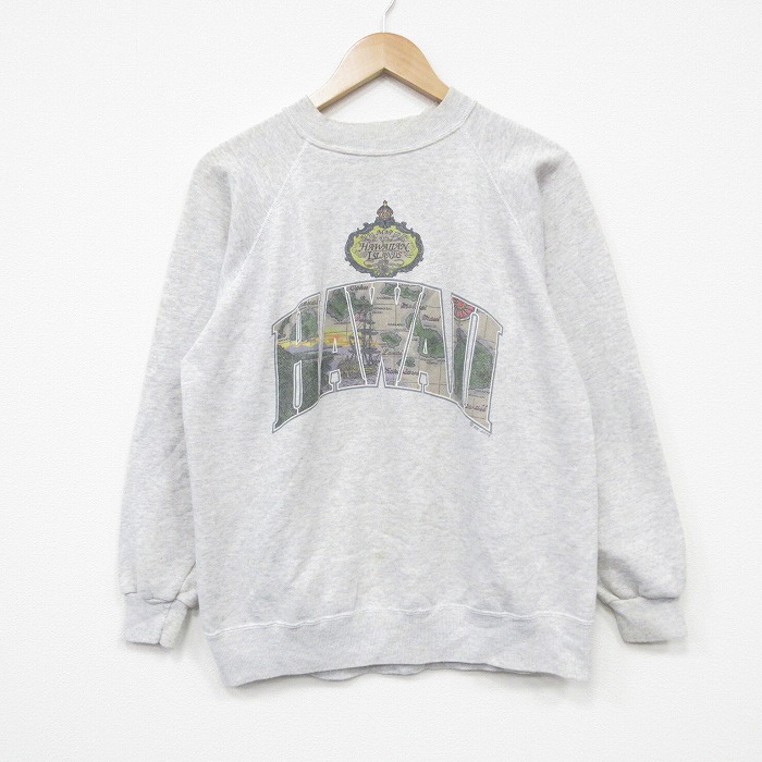 ヘインズ 90s 長袖スウェット ハワイ グレー M | 古着