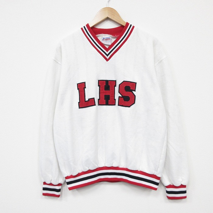 90s 長袖スウェット ホワイト L | 古着
