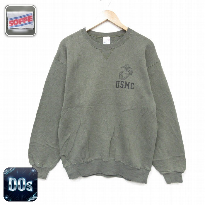 【50%OFF】00s 長袖スウェット USMC グリーン M | 古着