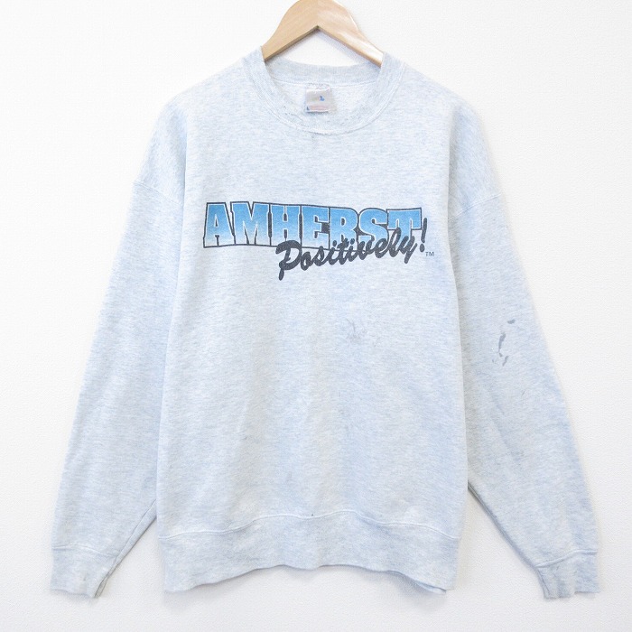 フルーツオブザルーム 90s 長袖スウェット AMHERST グレー XL | 古着