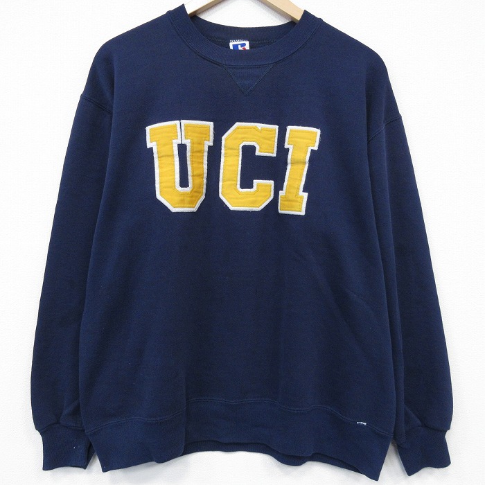 ラッセル 90s 長袖スウェット UCI ネイビー L | 古着