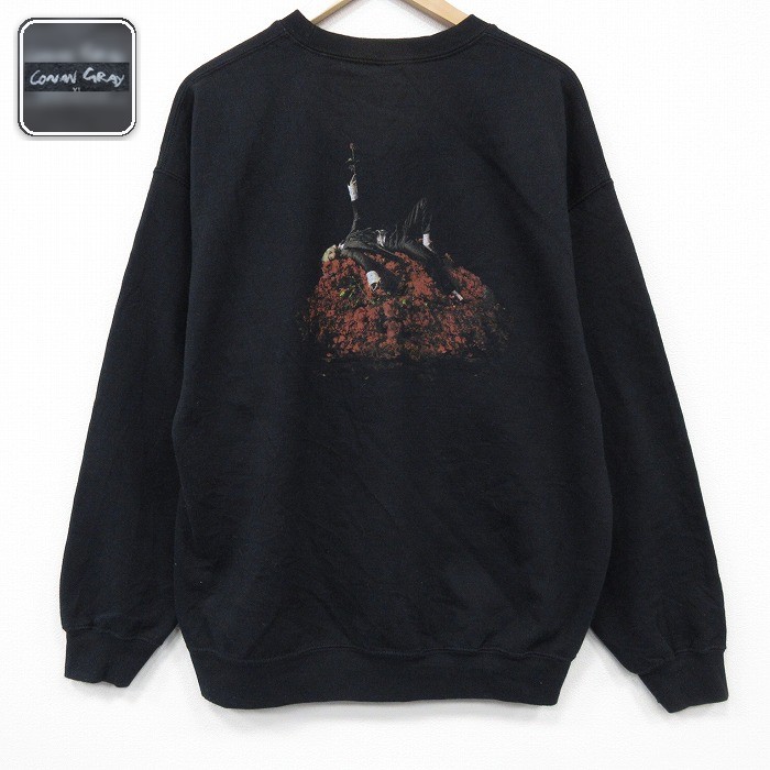 【50%OFF】コナングレイ 長袖スウェット ブラック XL | 古着
