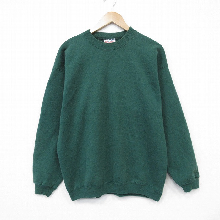 ヘインズ 90s 長袖スウェット グリーン L | 古着