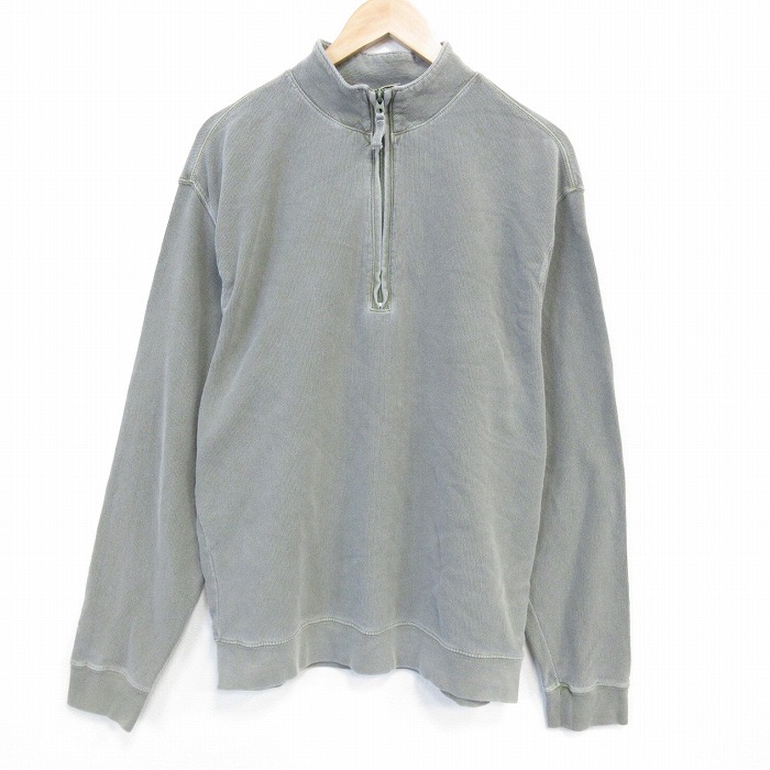 ウールリッチ 長袖ハーフジップトップス グリーン L | 古着