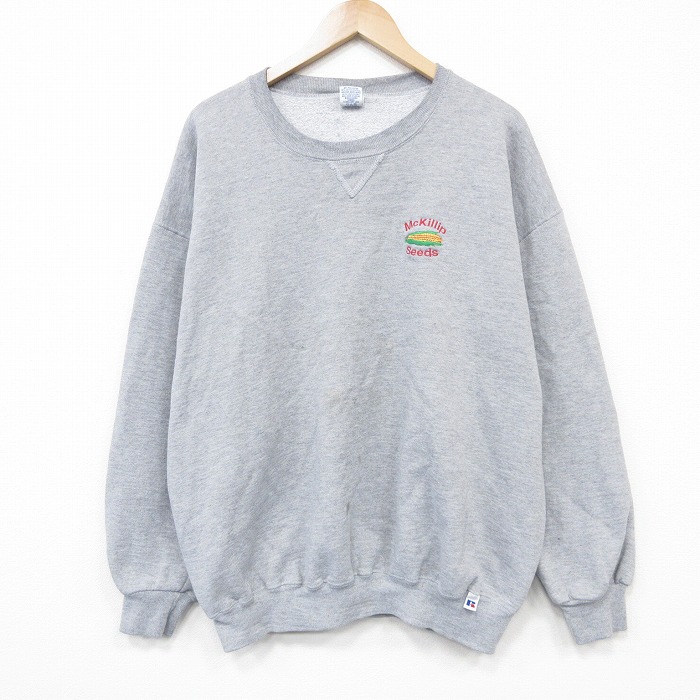 ラッセル 90s 長袖スウェット トウモロコシ グレー XL | 古着