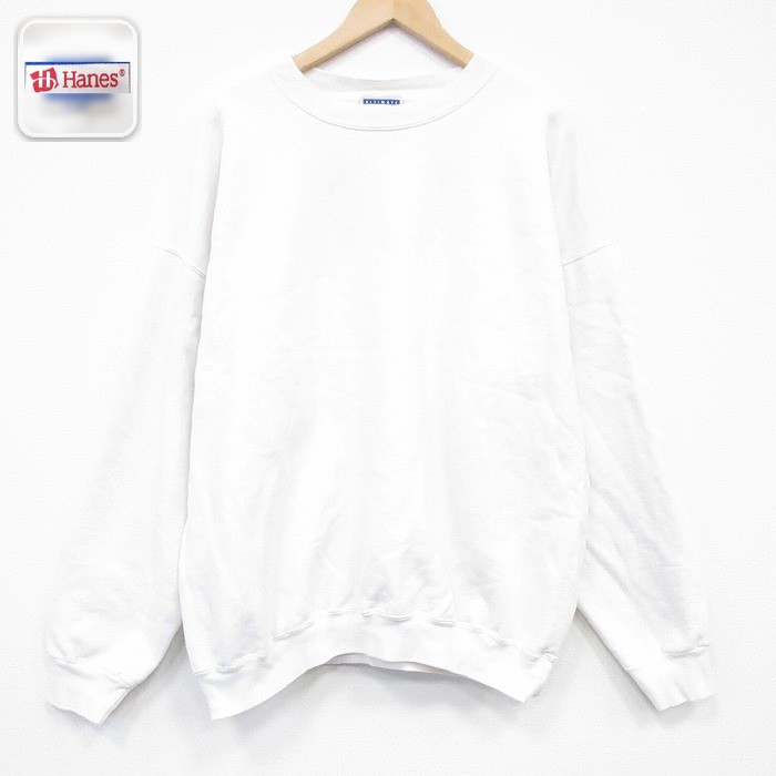 【50%OFF】長袖スウェット ホワイト XL | 古着