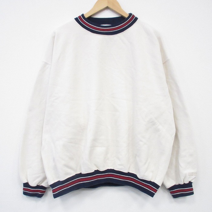 長袖スウェット 生成り XL | 古着