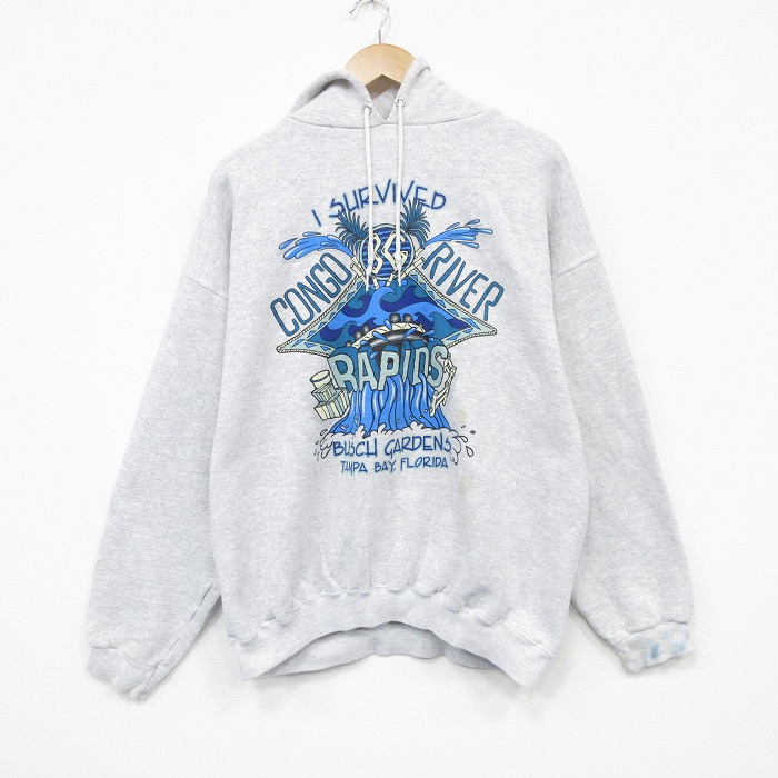【20%OFF】TULTEX 90s 長袖パーカー ラフティング グレー XL | 古着