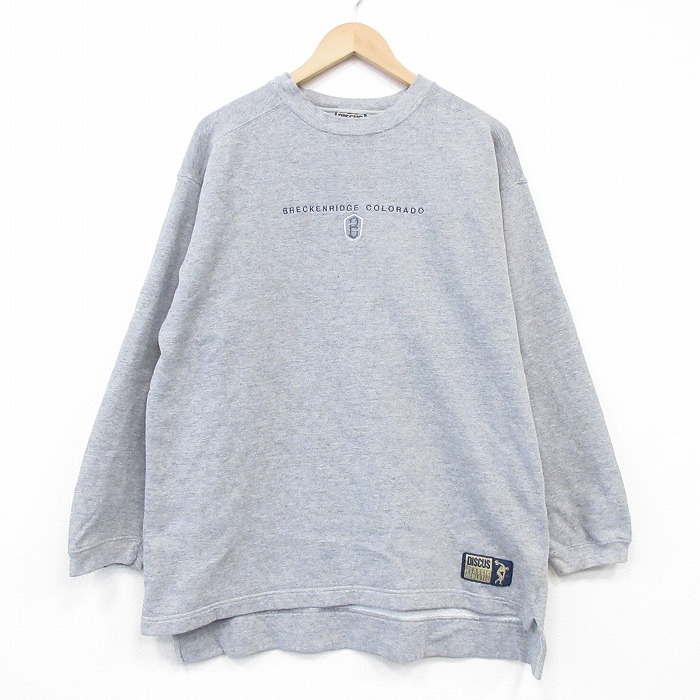 ディスカス 00s 長袖スウェット B グレー L | 古着