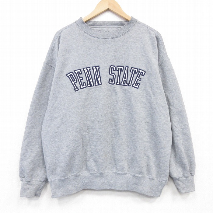 【20%OFF】ジャンスポーツ 00s 長袖スウェット PENN グレー XL | 古着