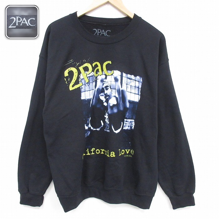 長袖スウェット 2PAC ブラック L | 古着