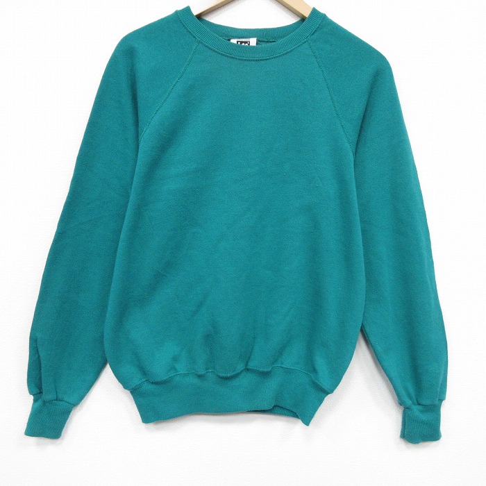 リー 90s 長袖スウェット ラグラン ライトグリーン M | 古着
