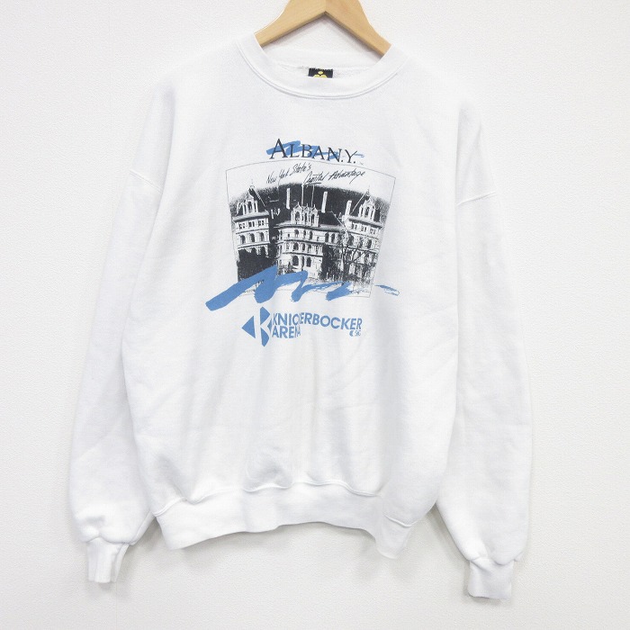 ARENA 90s 長袖スウェット ホワイト XL | 古着