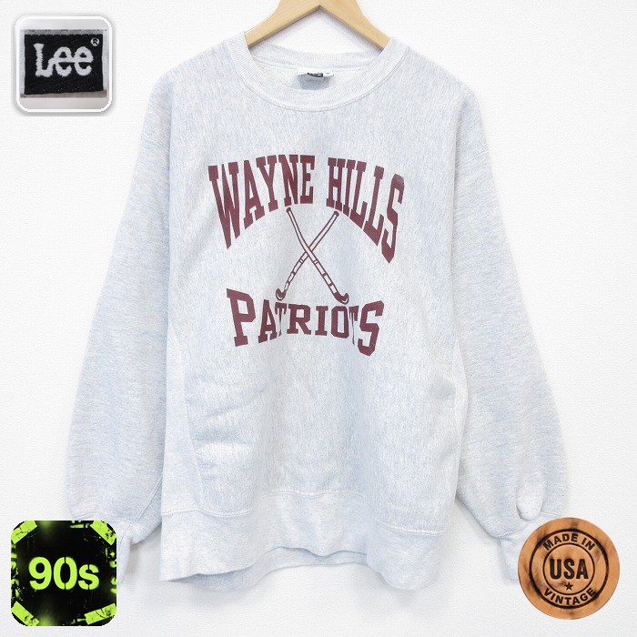 リー 90s 長袖スウェット WAYNE グレー XL | 古着
