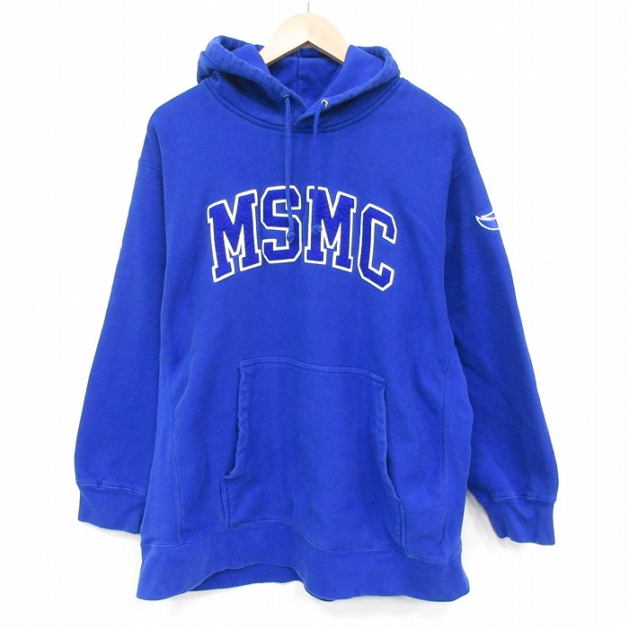 MVスポーツ 長袖スウェットパーカー MSMC ブルー XL | 古着
