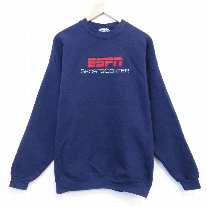 リー 90s 長袖スウェット ESPN ネイビー XL | 古着