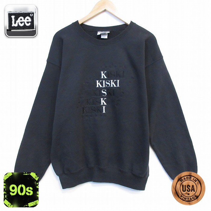 リー 90s 長袖スウェット KISKI ブラック L | 古着