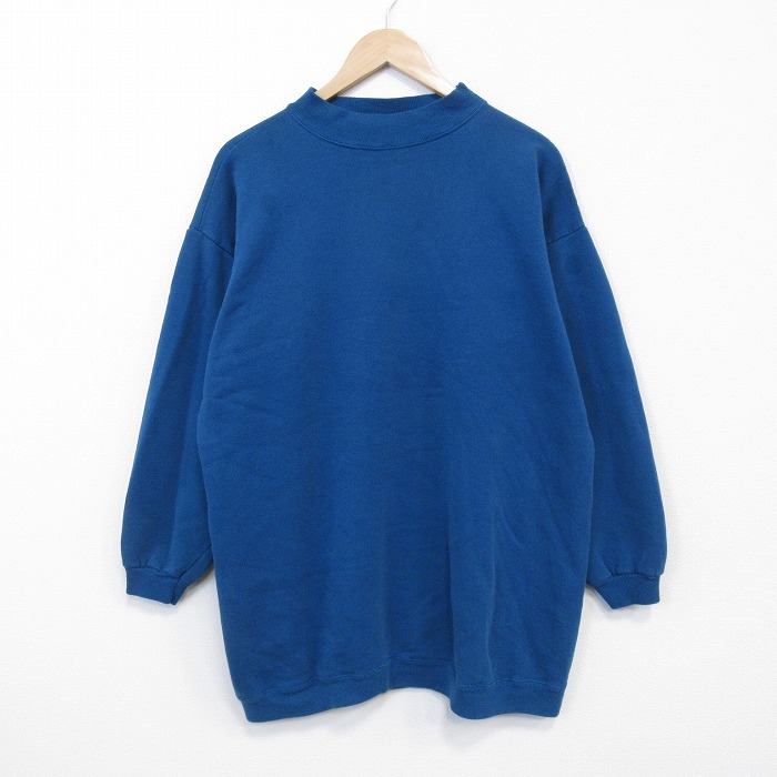 ヘインズ 90s 長袖スウェット ブルーグリーン L | 古着