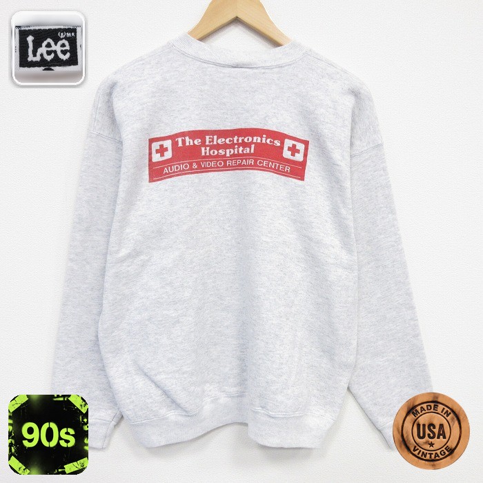 リー 90s 長袖スウェット ホスピタル グレー L | 古着