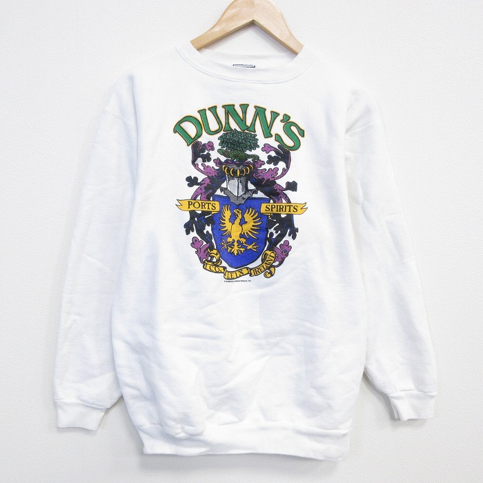 【20%OFF】80s 長袖スウェット DUNN'S ホワイト M | 古着