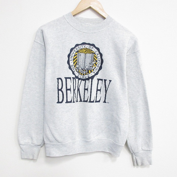【20%OFF】フルーツオブザルーム 90s 長袖スウェット BERKELEY グレー S | 古着