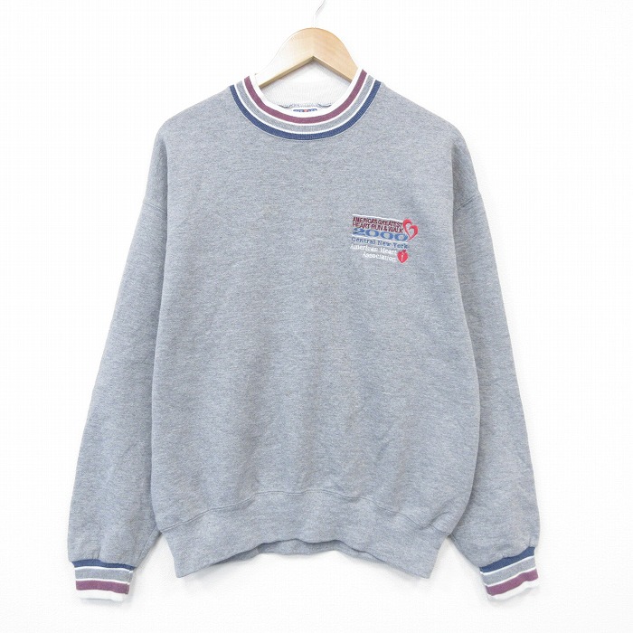 ジャージーズ 00s 長袖スウェット アメリカンハート グレー L | 古着