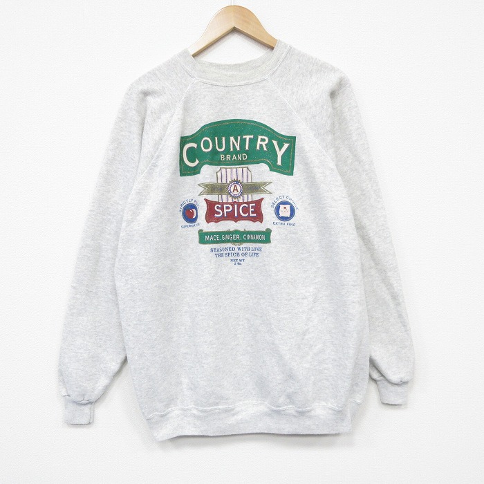 ヘインズ 90s ラグランスウェット SPICE グレー XL | 古着