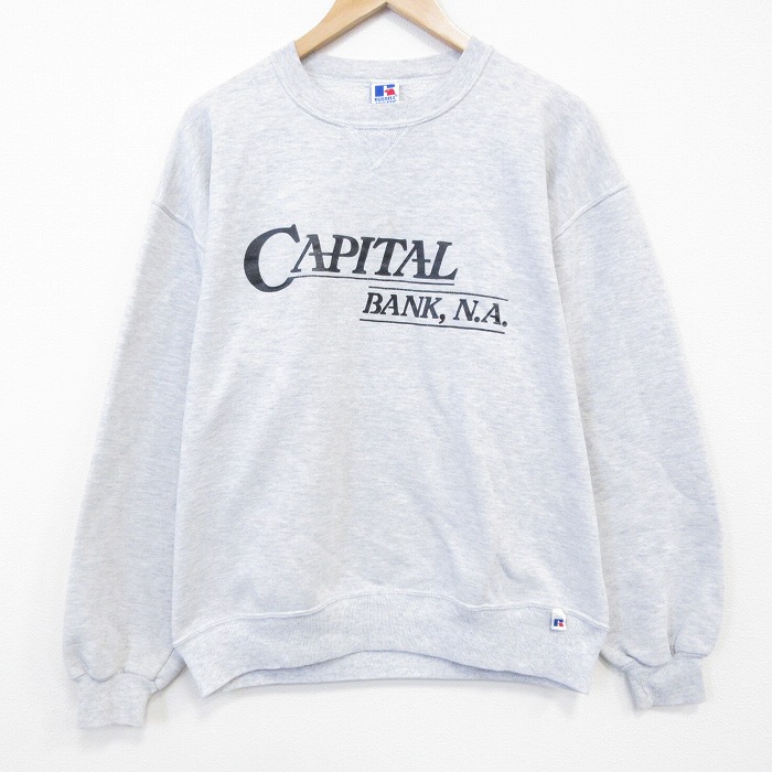 ラッセル 90s 長袖スウェット CAPITAL グレー霜降り L | 古着