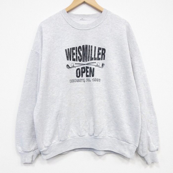 90s 長袖スウェット ゴルフ グレー XL | 古着