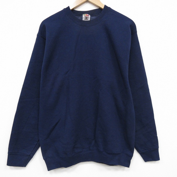 フルーツオブザルーム 00s 長袖スウェット ネイビー L | 古着