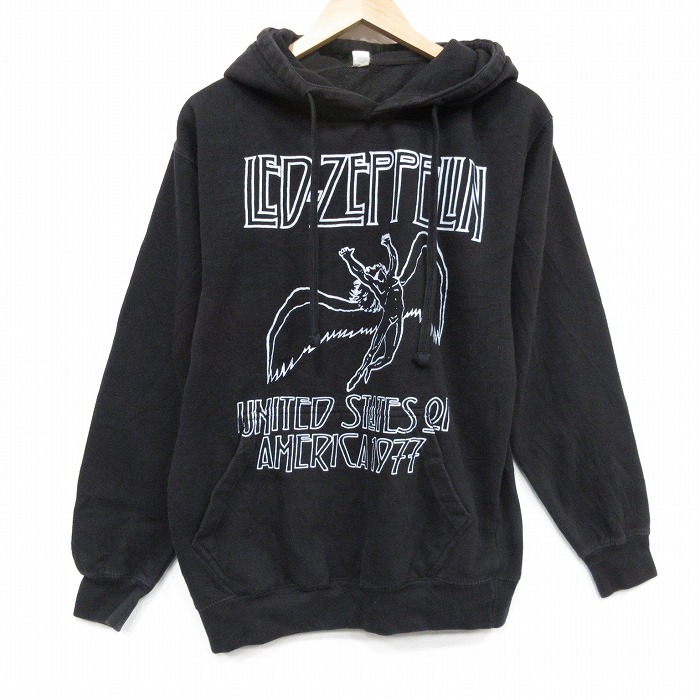 レッドツェッペリン 長袖スウェットパーカー ブラック XL | 古着