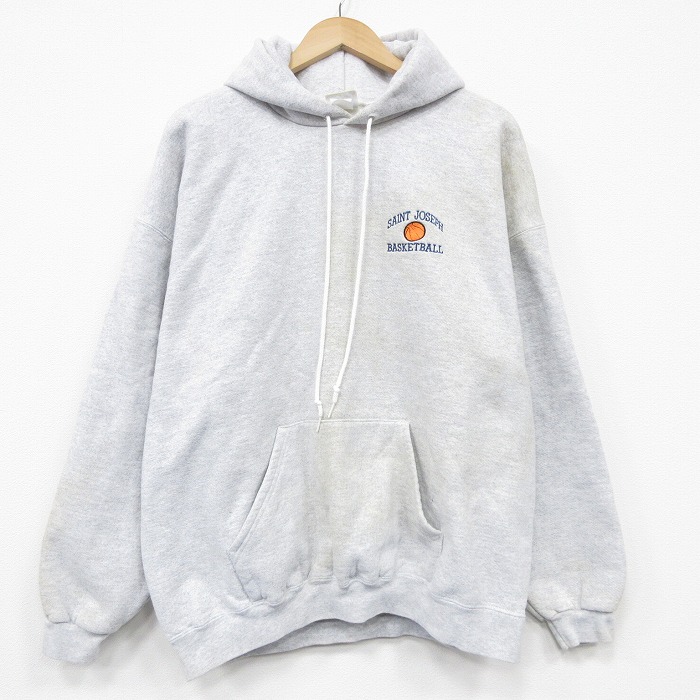 リー 00s パーカー バスケットボール グレー XL | 古着