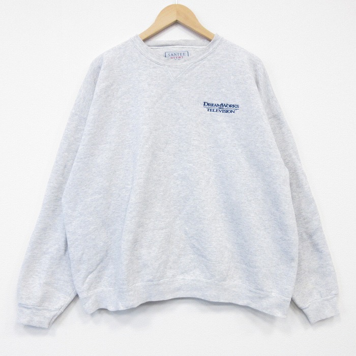 90s 長袖スウェット DREAM グレー霜降り XL | 古着