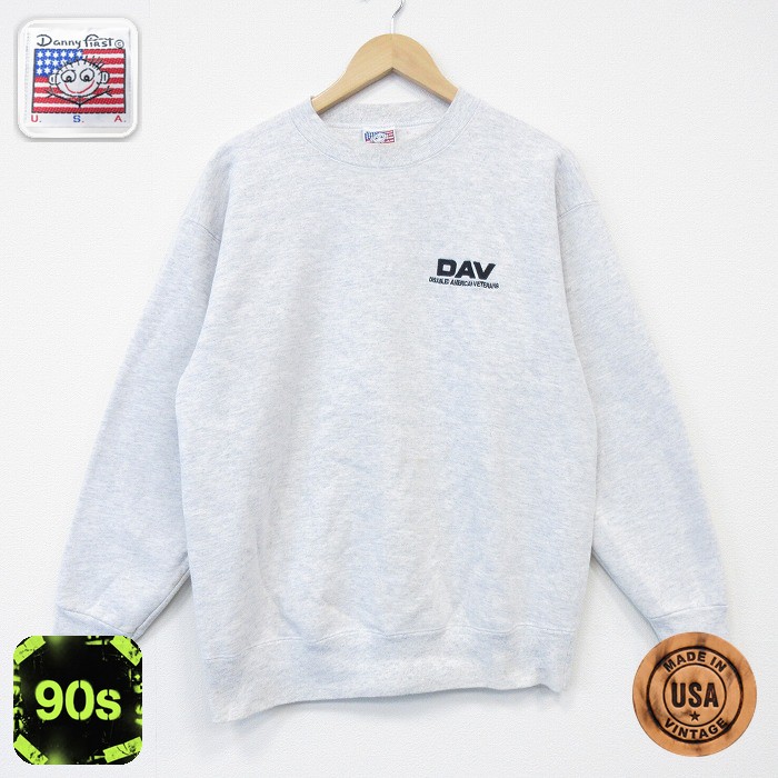 DAV 90s 長袖スウェット 霜降り グレー L | 古着