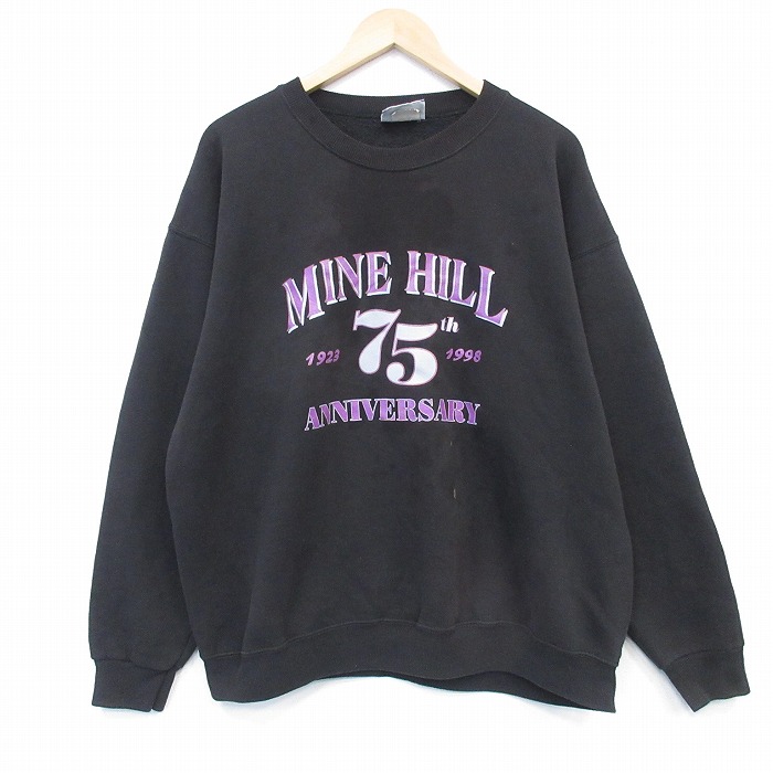 リー 90s 長袖スウェット MINE ブラック メンズXL相当 | 古着