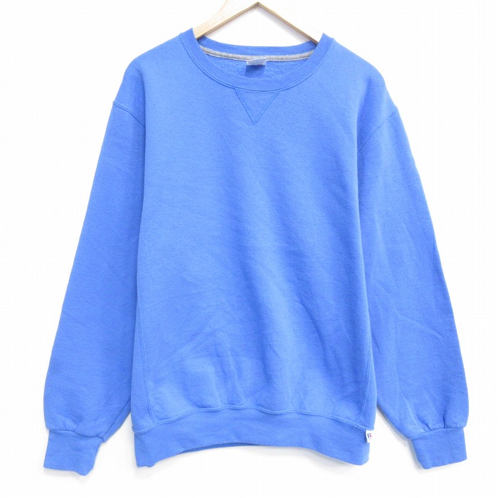 【20％OFF】ラッセル 長袖スウェット ネイビー メンズXL相当 | 古着