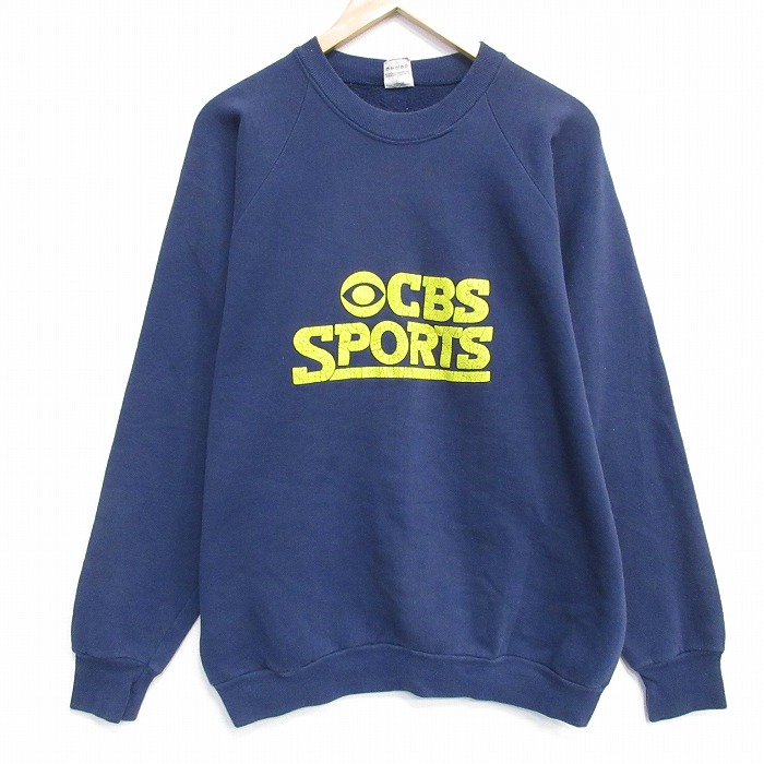 フルーツオブザルーム 80s 長袖スウェット スポーツ ネイビー メンズL相当 | 古着