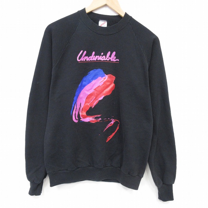 80s ラグランスウェット Undeniable ブラック M | 古着