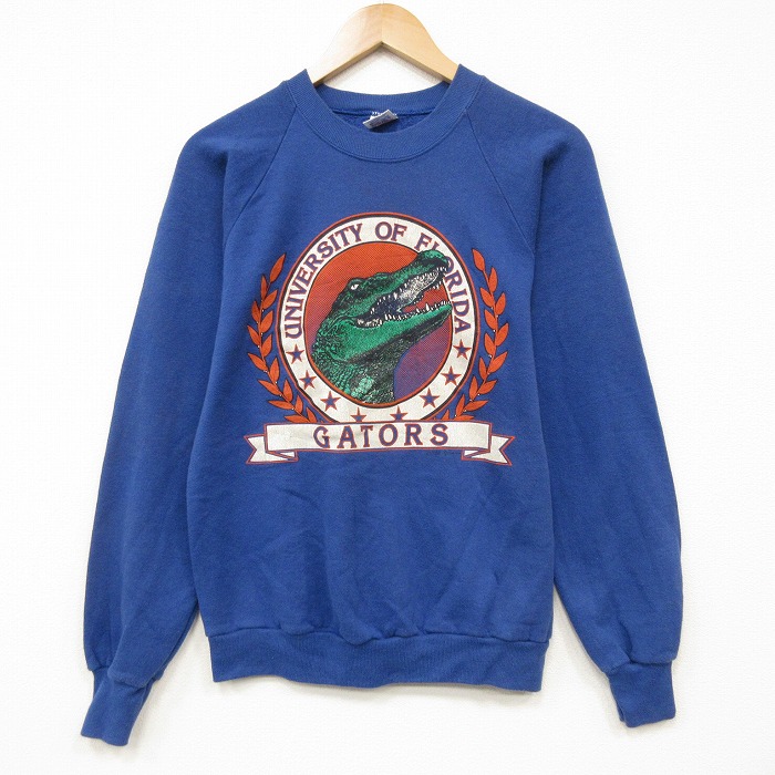 フロリダゲイターズ 80s 長袖スウェット カレッジ ブルー メンズS相当 | 古着