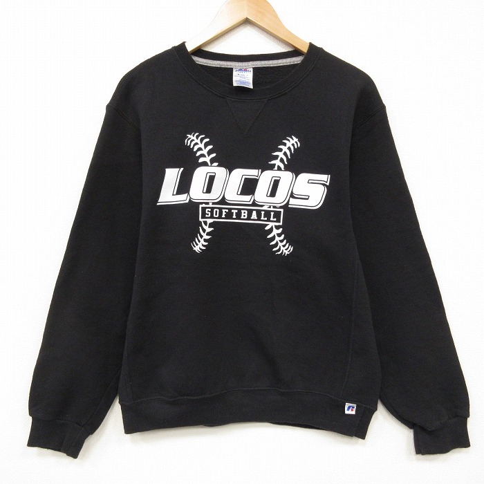 【20％OFF】ラッセル 00s 長袖スウェット LOCOS ブラック メンズM相当 | 古着