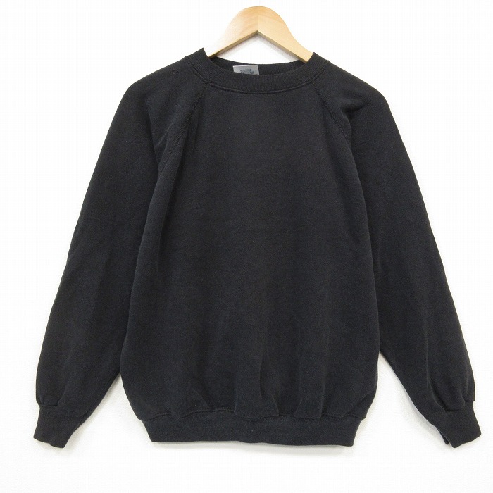ヘインズ 90s 長袖スウェット ブラック メンズL相当 | 古着