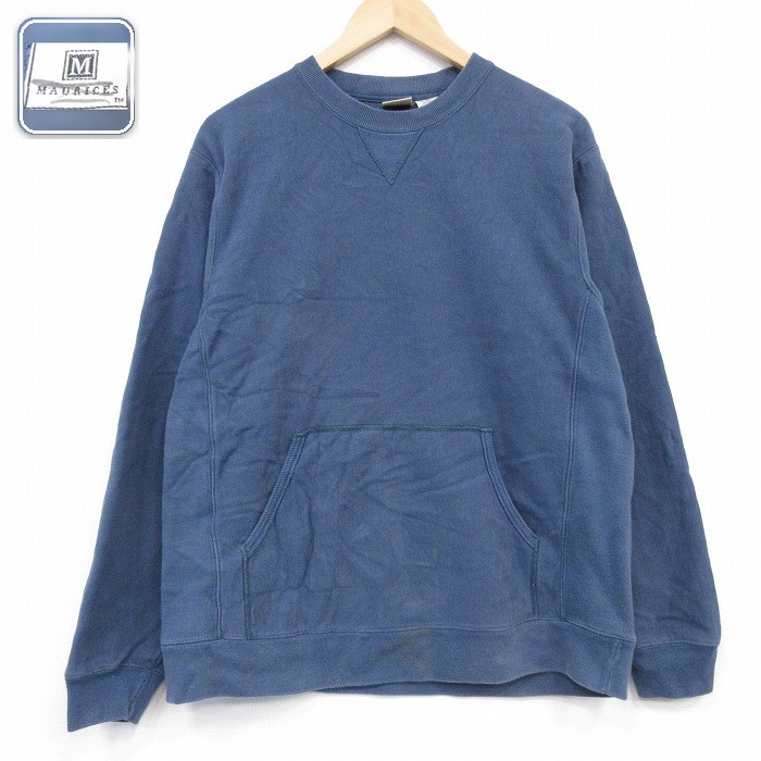 長袖スウェット ネイビー メンズL相当 | 古着