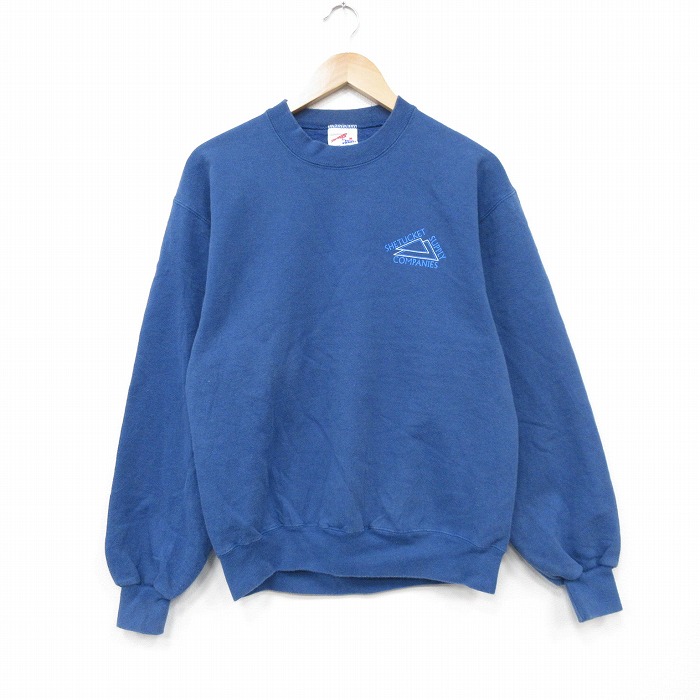 ジャージーズ 90s 長袖スウェット SHETUCKET ブルー メンズM相当 | 古着