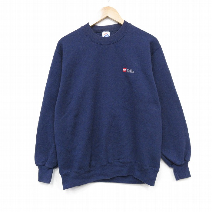 ジャージーズ 90s 長袖スウェット オハイオ ネイビー メンズL相当 | 古着